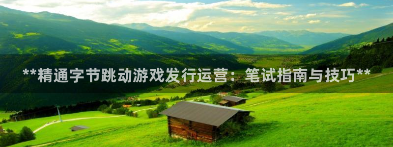 天辰平台直属授权注册点1i：**精通字节跳动游戏发行运营：笔试指南与技巧**